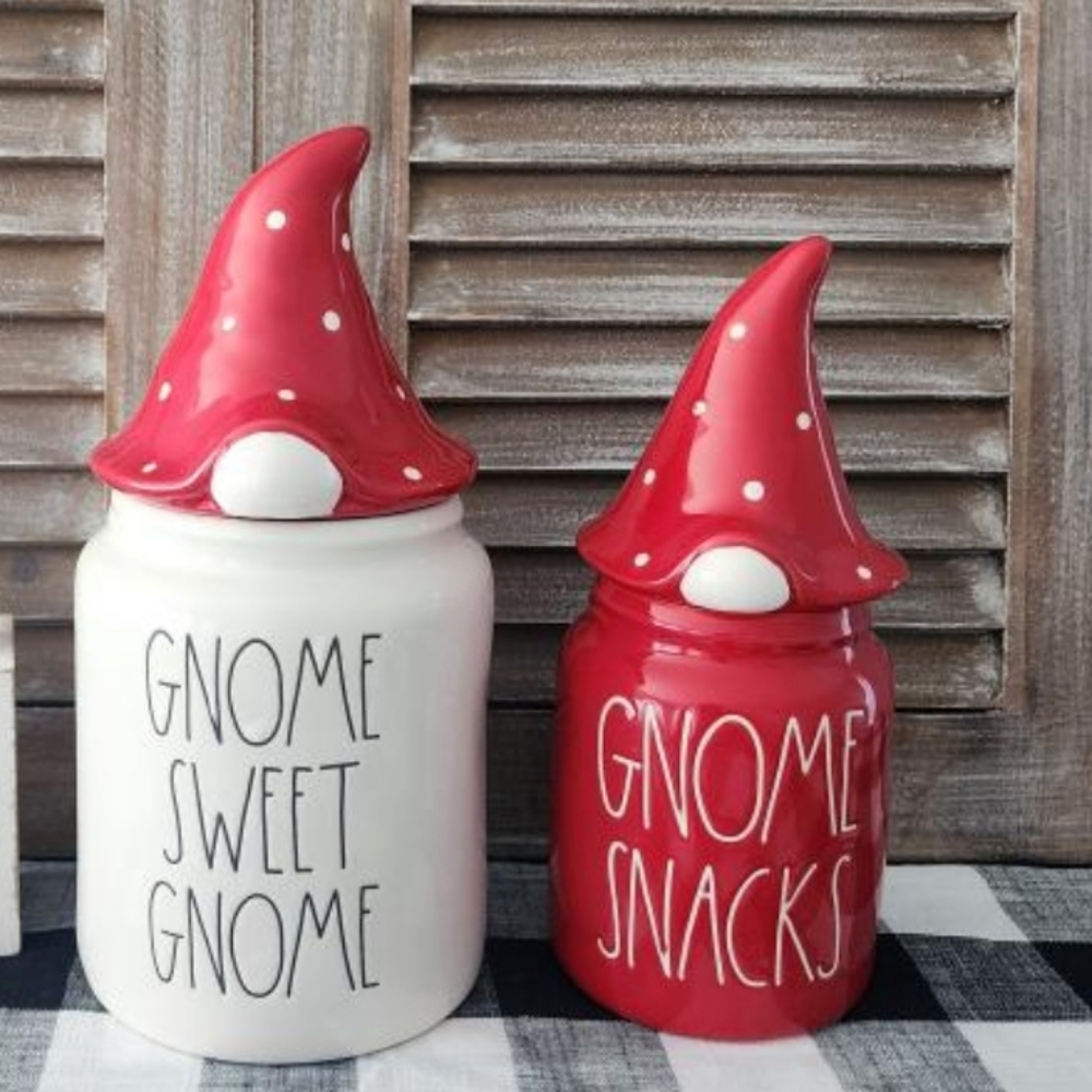 Rae dunn gnome canisters